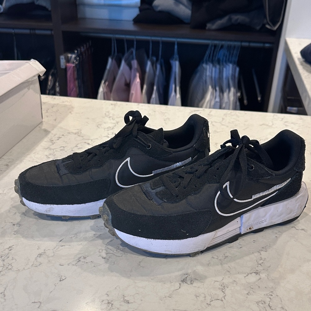 Nike womens Black and White Sneakers